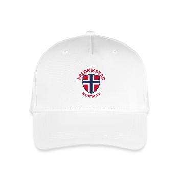 Fredrikstad Norwegischer Schild - Kinder Bio Basecap - Weiß - Vorne
