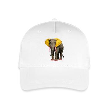 Elephant Diva: Pop Art Design with Colorful Accents - Organic Kids’ Baseball Cap - white - Front