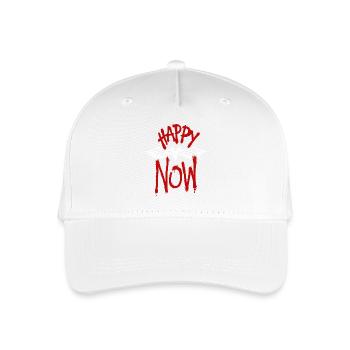 Happy Now Wings Typographie grunge - Casquette de baseball bio Enfant - blanc - Devant