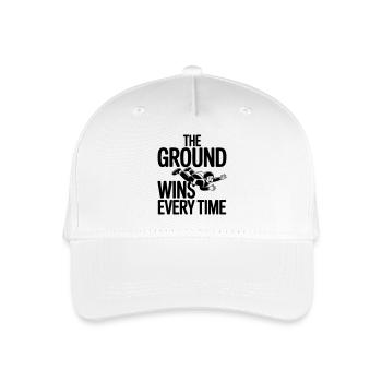 Skydiving funny saying parachute - Organic Kids’ Baseball Cap - white - Front