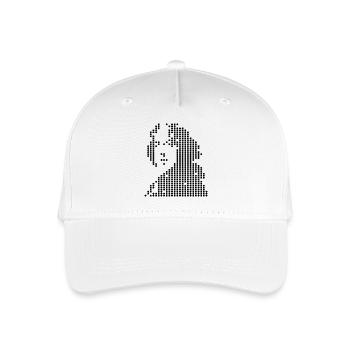 oscar wilde geometric portrait - Organic Kids’ Baseball Cap - white - Front