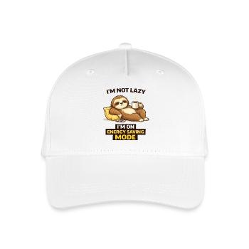 Sloth in Energy Saving Mode - Organic Kids’ Baseball Cap - white - Front
