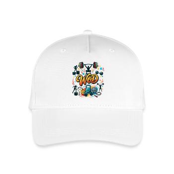 WOD Fitness Muscu Entraînement Cross Sport salle - Casquette de baseball bio Enfant - blanc - Devant