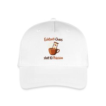 KI-Chaos Kaffee Human Design - Kinder Bio Basecap - Weiß - Vorne