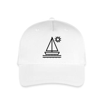 Segelschiff - Kinder Bio Basecap - Weiß - Vorne