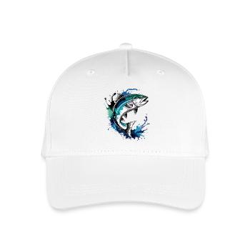 Lachs Sprung - Kinder Bio Basecap - Weiß - Vorne