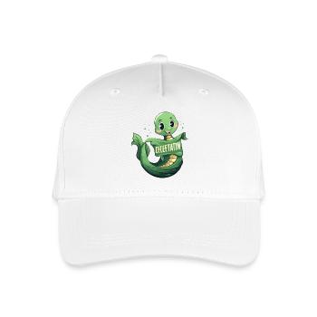 Celetatin Turtle Cartoon - Organic Kids’ Baseball Cap - white - Front