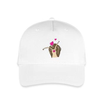 Schnecke - Kinder Bio Basecap - Weiß - Vorne