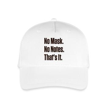 No Mask No Notes Neurodivergent Pride - Organic Kids’ Baseball Cap - white - Front