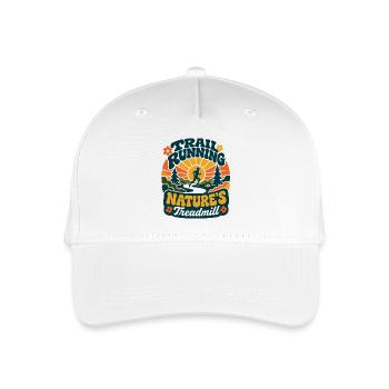 Trailrunning Natur's Laufband Retro - Kinder Bio Basecap - Weiß - Vorne