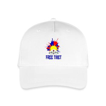 free tibet - Casquette de baseball bio Enfant - blanc - Devant