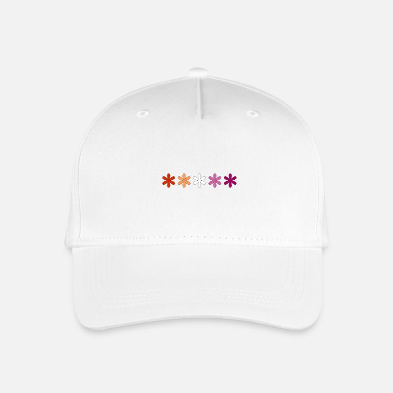 Dezente Lesbian Pride Blumen - Kinder Bio Basecap - Weiß