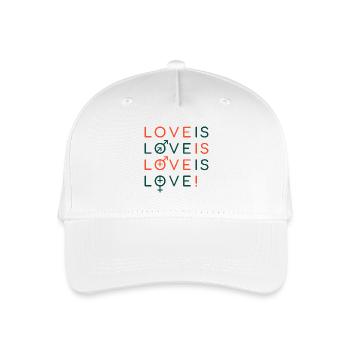 Gay Pride - Kinder Bio Basecap - Weiß - Vorne