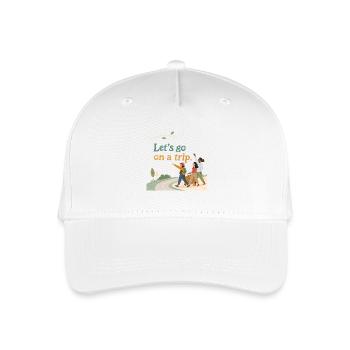 Travel - Organic Kids’ Baseball Cap - white - Front