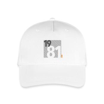 Fabriqué en 1981 Rétro moderniste Design Cadeau d’anniversaire - Casquette de baseball bio Enfant - blanc - Devant