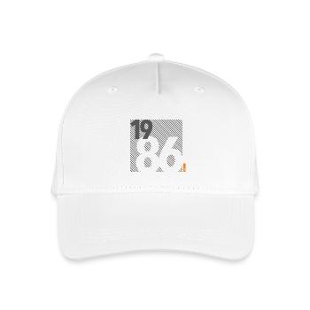 Fabriqué en 1986 Rétro moderniste Design Cadeau d’anniversaire - Casquette de baseball bio Enfant - blanc - Devant