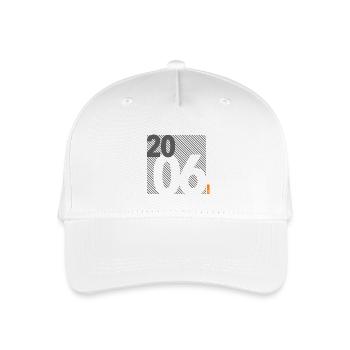 Fabriqué en 2006 Rétro moderniste Design Cadeau d’anniversaire - Casquette de baseball bio Enfant - blanc - Devant