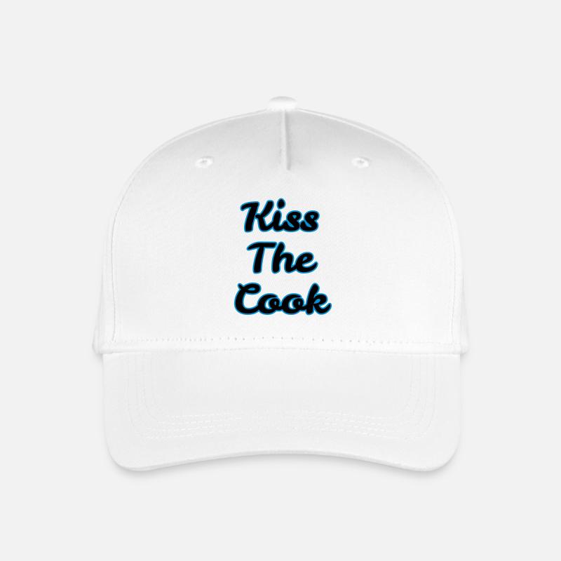 kiss the cook - Kinder Bio Basecap - Weiß
