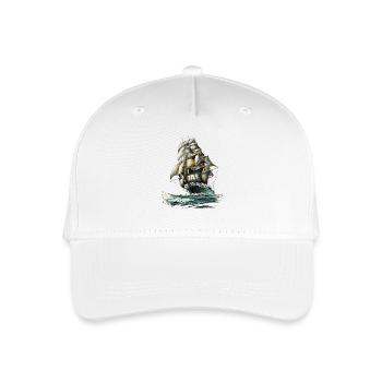 sailing ship - Organic Kids’ Baseball Cap - white - Front
