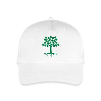 Baum Wald Natur - Kinder Bio Basecap - Weiß - Vorne