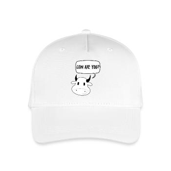 Vache / ferme: vache Vous êtes? - Casquette de baseball bio Enfant - blanc - Devant