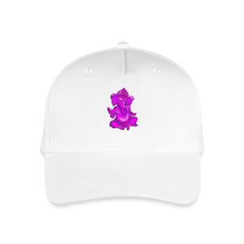Ganesha pink yoga hindu india elephant god Namaste - Organic Kids’ Baseball Cap - white - Front