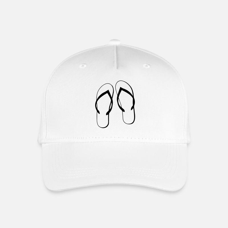 Tongs - Casquette de baseball bio Enfant - blanc