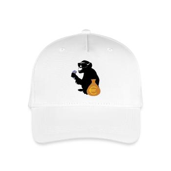 Euro singe - Casquette de baseball bio Enfant - blanc - Devant