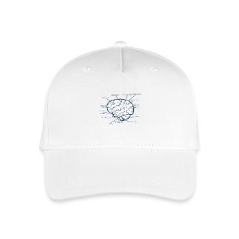 Cerveau Diagramme anatomique médical biologie cadeau - Casquette de baseball bio Enfant - blanc - Devant