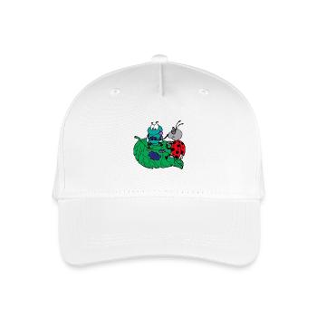 drôles animaux plantes fruits légumes motifs enfants - Casquette de baseball bio Enfant - blanc - Devant