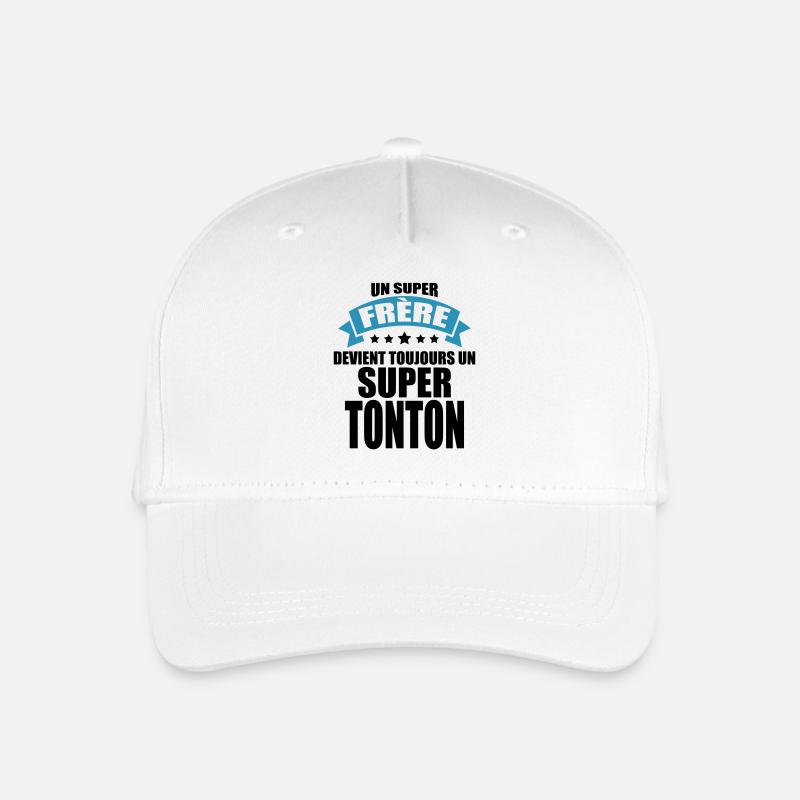 un super frère devient toujours un super tonton - Casquette de baseball bio Enfant - blanc