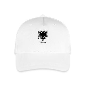 Aigle albanais « Fierté albanaise » - Casquette de baseball bio Enfant - blanc - Devant