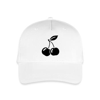 kirschen_ak1 - Kinder Bio Basecap - Weiß - Vorne
