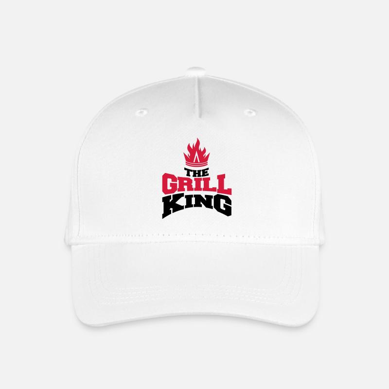 the grill king - Kinder Bio Basecap - Weiß