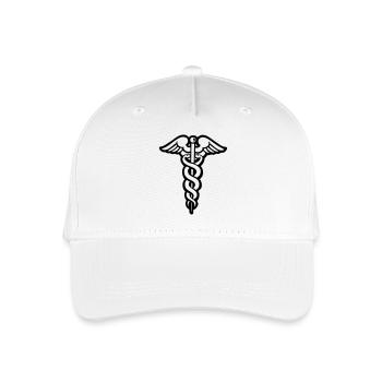 Caducée baton hermes médecine docteur hopital - Casquette de baseball bio Enfant - blanc - Devant