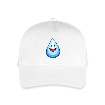 Gouttes d’eau Gouttes gouttes de pluie Pluie - Casquette de baseball bio Enfant - blanc - Devant