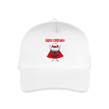 Super comptable - Casquette de baseball bio Enfant - blanc - Devant