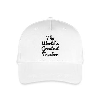 Trucker LKW Fahrer Routier Truck Camion Transport - Organic Kids’ Baseball Cap - white - Front