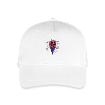 Glace d’Halloween : Citrouille effrayante - Casquette de baseball bio Enfant - blanc - Devant