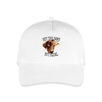 Vegan Not The Same But Equal Vegetarian Animal Lover - Organic Kids’ Baseball Cap - white - Front