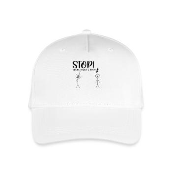 Stop You’re Under a Rest Shirt – T-shirt Musique Drôle - Casquette de baseball bio Enfant - blanc - Devant