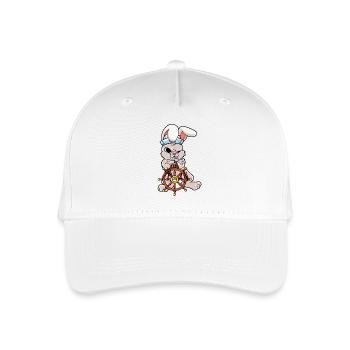Maritime Helmsman Sailor Rabbit Nautical Fiery Ahoy - Organic Kids’ Baseball Cap - white - Front