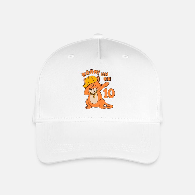 10. Geburtstag - 10 Jahre alt - Bääm! Ich bin 10 - Kinder Bio Basecap - Weiß