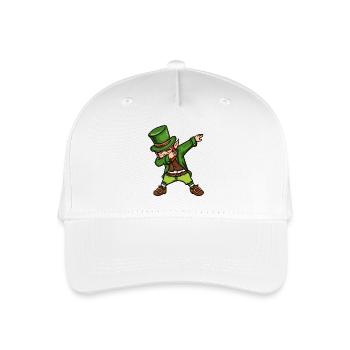 Dancing Leprechaun St. Patrick's Day Irish - Organic Kids’ Baseball Cap - white - Front