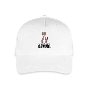 Wiesel - Kinder Bio Basecap - Weiß - Vorne