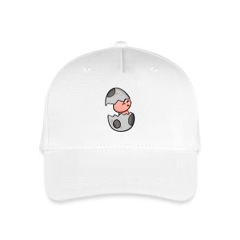 Motif de l’œuf de poule - Casquette de baseball bio Enfant - blanc - Devant