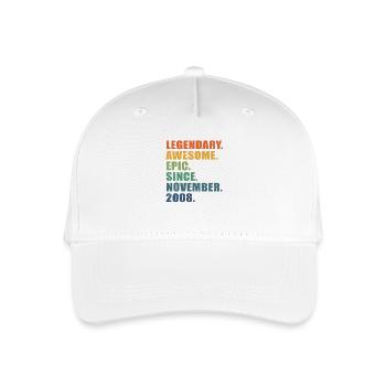 15th Birthday, November 2008, 15 Year Anniversary - Organic Kids’ Baseball Cap - white - Front