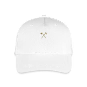 Axt gekreuzte Äxte - Kinder Bio Basecap - Weiß - Vorne