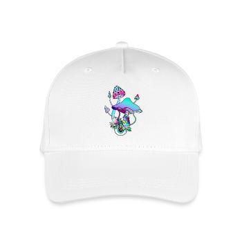 Magic Mushrooms Psychedelic Art - Organic Kids’ Baseball Cap - white - Front
