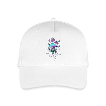 Magic Mushrooms Mushroom Eyes Art - Organic Kids’ Baseball Cap - white - Front